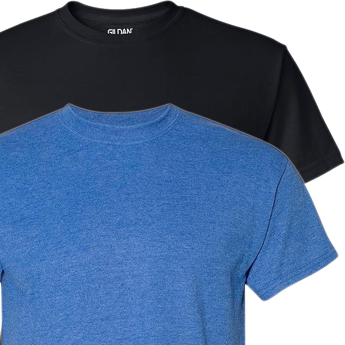 Gildan Unisex Adult DryBlend Workwear T-Shirts with Pocket, 2-Pack