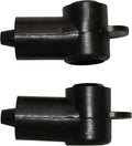 (Black) 1/4" Stud Terminal Cover - Electrical Battery Connection Insulator (2 Pack)