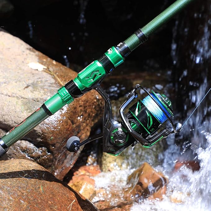 Sougayilang Fishing Rod Reel Combinations, 24 Ton Carbon Fiber, Portable Telescopic Fishing Rod Spinning Reels for Travel Saltwater Freshwater Fishing Gifts for People