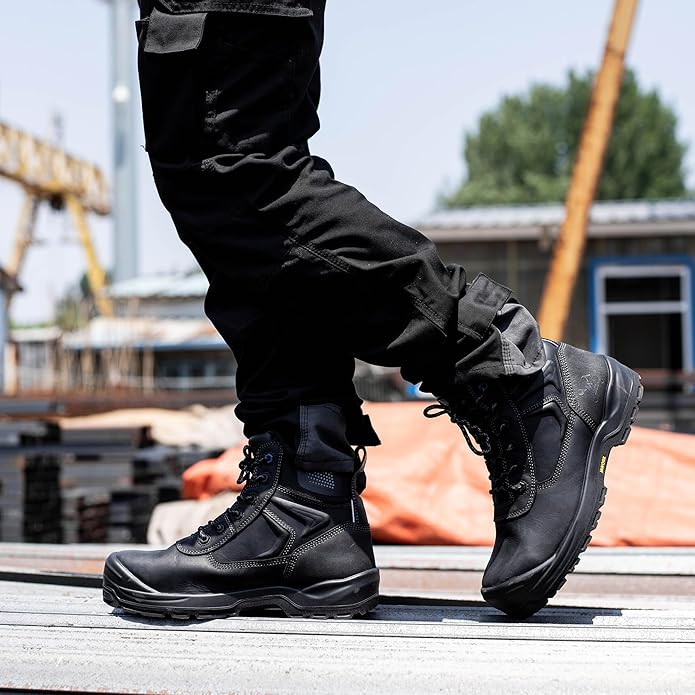 MWORK 6" Safety Work Boots For Men Water Resistant Composite Toe Puncture Resistant EH Non Slip No Metal ASTM F2413-18 Comfortable&Durable MW9276