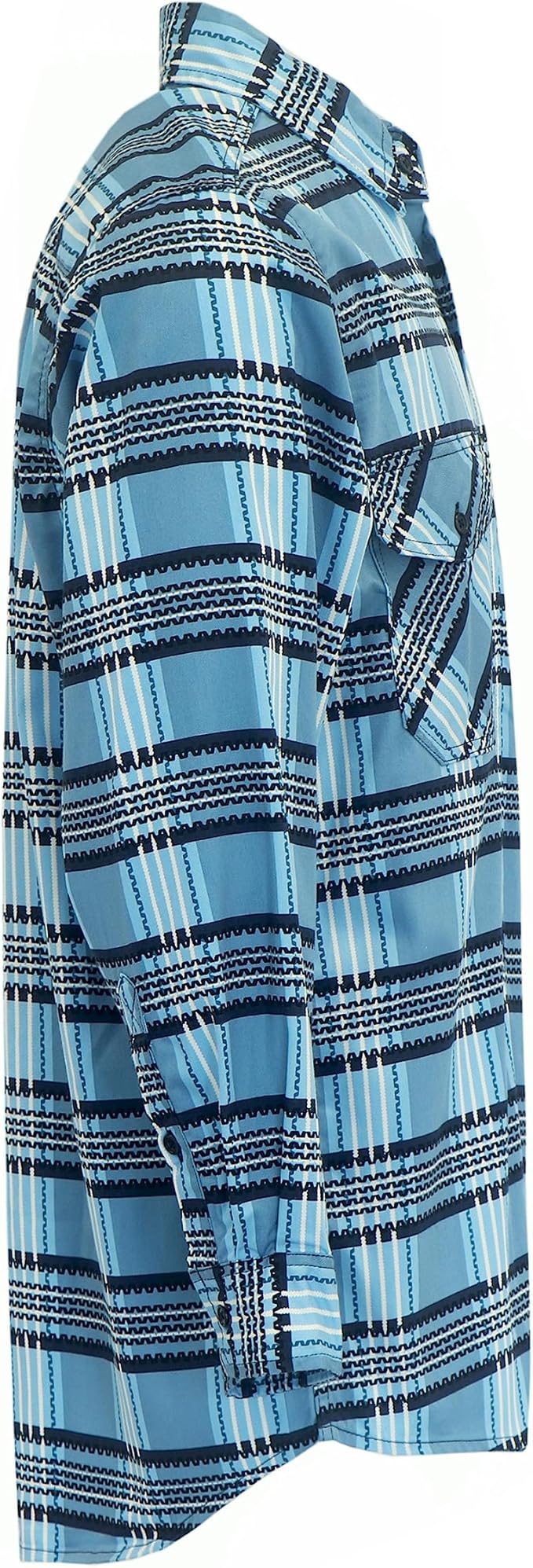 BOCOMAL FR Shirts for Men Printed Plaid Flame Resistant NFPA2112/CAT2 6.5oz Lightweight Fire Retardant Shirt
