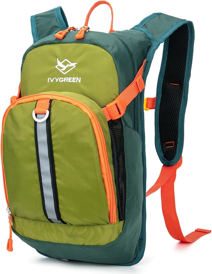 Ivygreen Kids Hydration Backpack, Hiking Backpack for Boys or Girls with 1.5L Water Bladder