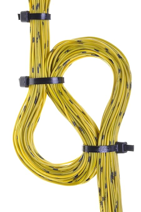 Bar Lok 15” Zip Ties – 100 Pieces, Black – Made in America – Weather, UV & Impact Resistant Plastic Cable Ties for Binding Bundling & Organizing Wire Cable & More – Indoor & Outdoor (15", 100ct)