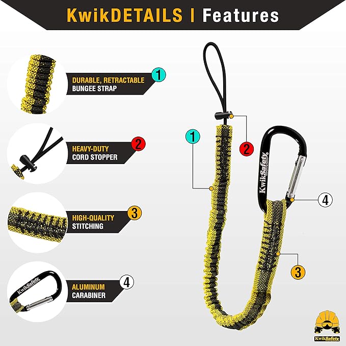 KwikSafety - Charlotte, NC - SUPERCELL Safety Harness [PREMIUM SHOULDER PADDING] ANSI OSHA Full Body Fall Protection Work Equipment | Construction Tower Climbing Roofing