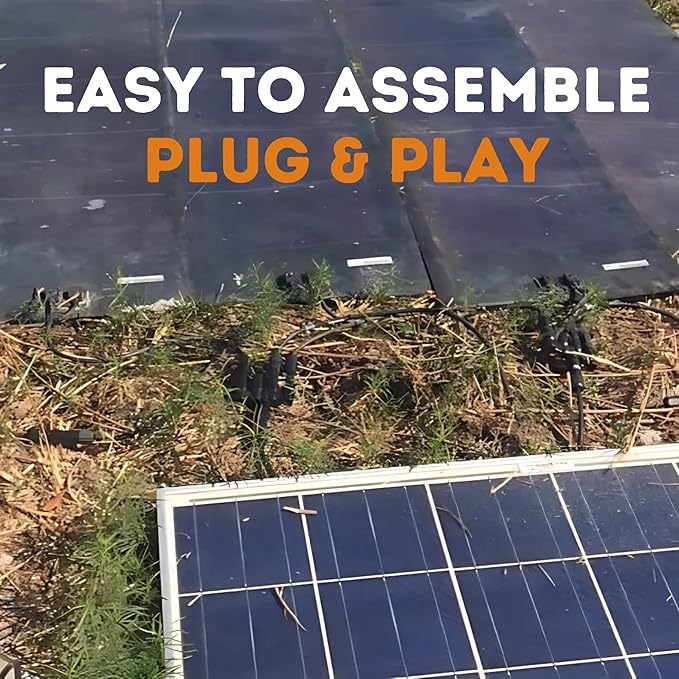 XYRIS Solar Connectors T Branch 1 to 4 for Solar Panels, Solar String Splitter/Joiner (M/FFFF+F/MMMM 1 Pair)