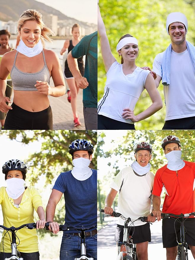 Geyoga Neck Gaiter Bandana Face Mask Summer UV Protection Cooling Breathable Face Mask Neck Scarf Balaclava for Men Women