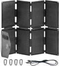 BougeRV 100W Fiberglass Portable Solar Panel, Foldable Solar Cell Solar Charger with USB Outputs for Phones, Compatible with BougeRV 277Wh/173Wh Power Station, for Camping, Hiking (Non-Battery)