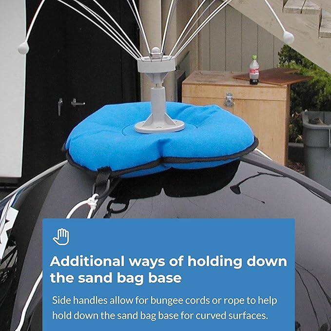 Bird Barrier Sand Bag Boat Base – for Use Daddi Long Legs | Empty - Add Your own Sand | Keep Birds Away from Your Boat - Daddi Long Legs Sold Separately
