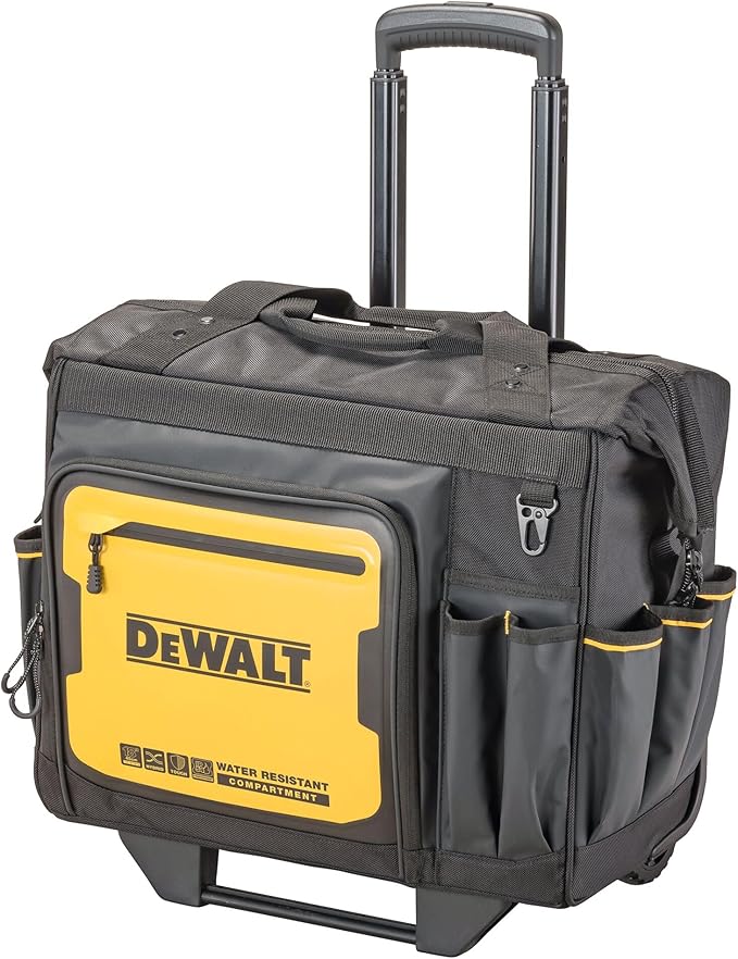 DEWALT 18 Inch Rolling Tool Storage Bag with 27 Pockets (DWST560107)
