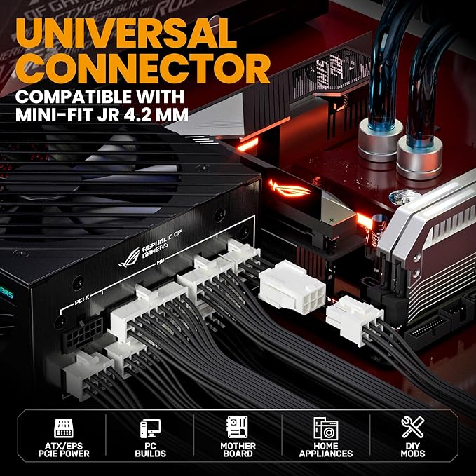 SOMELINE Crimping Tool Connector Kit, 41 Types of Connectors (2.54-4.2mm), Compatible with Molex Mini-Fit Jr 4.2mm, Standard .062" (3.68mm), Dupont 2.54mm, KF2510 and KK254, Crimper for 30-16 AWG Wire