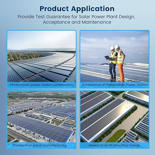 2000W Solar Panel Tester, 2-in-1 MPPT Photovoltaic Meter & 60000-Count Digital Multimeter with 2000V AC/DC, 3.2" Color Display for PV Panel Testing, Installation & Maintenance