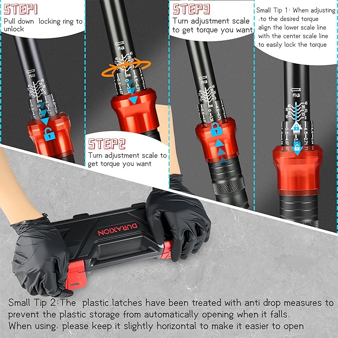 16PCS 3/8" Drive Torque Wrench with Magnetic Spark Plug Socket Set, ±3% Precision Dual Direction Torque Wrenches with 72-Tooth Dual Range Scales with Ft.Lbs and N.m(5-45ft.lb/6.8-61Nm)