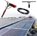 Water Fed Pole Kit, Solar Panel Cleaning Kit, Telescopic Cleaning Brush, High Altitude Cleaning Telescopic Brush for Window & Solar Panel, Water Fed Poles Kit with Squeegees(30FT/9M)