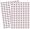 JarThenaAMCS 2400Pcs Patriotic Mini Sticker American Flag Paper Decals 4th of July Self-Adhesive Stickers for Independence Day Envelopes Scrapbook Gifts DIY Supplies, 0.5 in