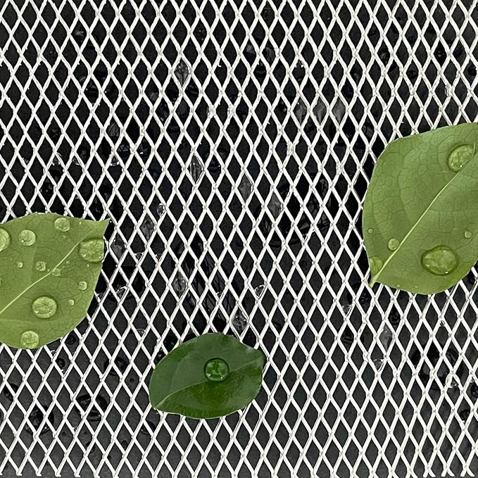 Upgraded Aluminum Gutter Screen Mesh, 4 inch Thicker Gutter Guard Mesh Roll 4" X 60', Rain Gutter Leaf Guard Mesh with Gloves 4 Inch X 60 Feet, 1 Roll