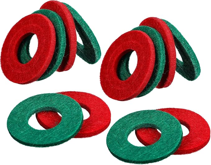 Pangda 12 Pcs Battery Terminal Anti Corrosion Washers Fiber Battery Washers Terminal Protector (Green,Red)