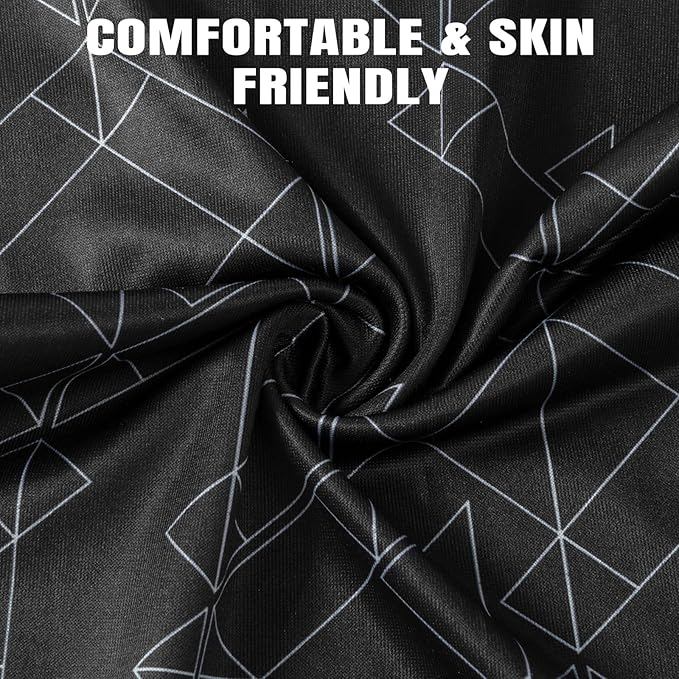 HONGTEYA 6 Pack Summer Neck Gaiter, UV Protection Cooling Face Mask, Breathable Bandana Head Scarf for Men Women