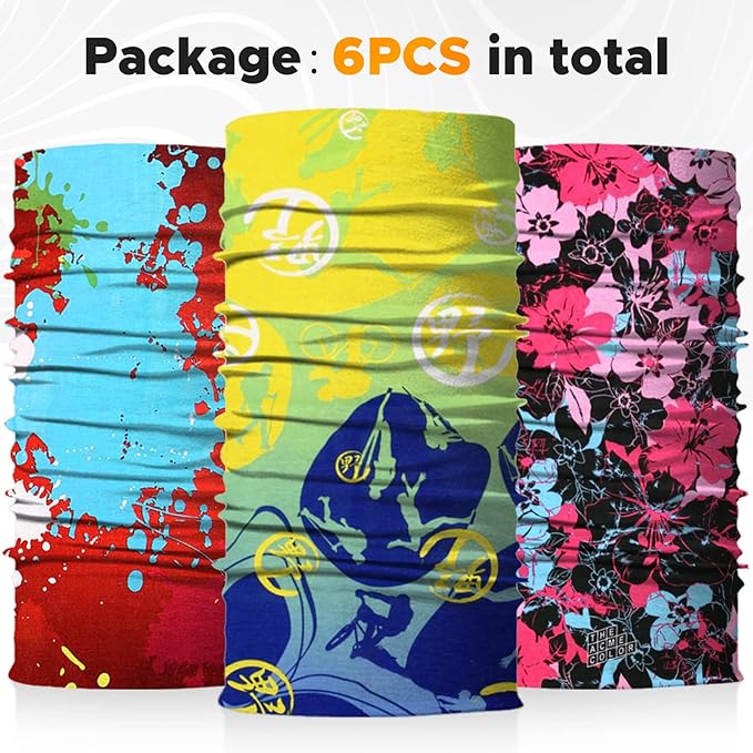 JOEYOUNG Headwear, Bandana, Neck Gaiter Head Wrap Headband Balaclava Magic Scarf