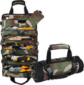 Portable Foldable Roll-Up Waterproof Tool Bag Organizer with 5 Compartments & 2 Detachable Pouches, Heavy-Duty Tool Pouch Bag, Dad Men Electrician Mechanic Gifts (Camouflage)