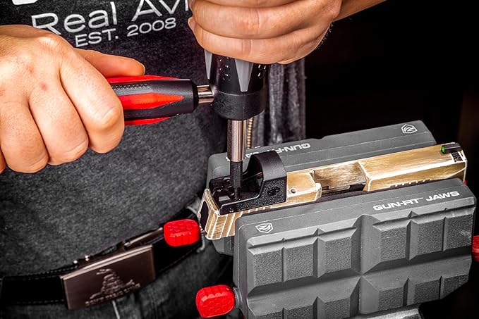 Real Avid Armorers Tool Kit – Precision Torque Wrench Set with 83 Bits, Magnetic Bit Driver, LED Screwdriver - Includes Hex Phillips Torx Drivers with Accurate Inch Pound Settings for Gun Maintenance