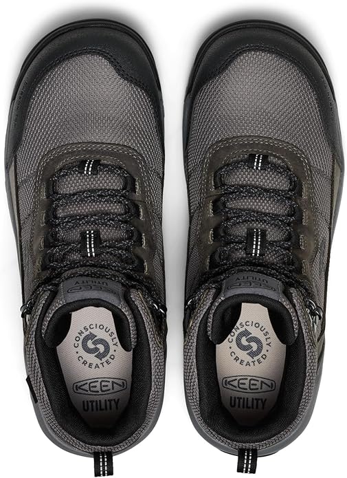 KEEN Utility mens Skokie Hiker Style Mid Height Composite Toe 90 Degree Waterproof