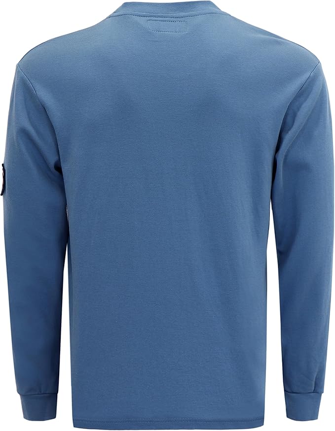 BOCOMAL FR Shirts Crewneck 7oz Midweight Flame Resistant Clothing NFPA2112 CAT2 Men's Fire Retardant Work Shirt