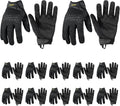 HANDLANDY Mens Work Gloves Touch screen, Utility Mechanic Gloves, Flexible Breathable Fit- Padded Knuckles & Palm