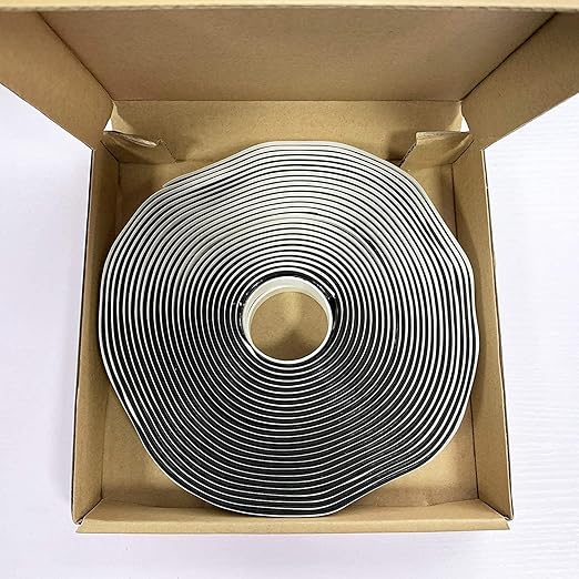 LLPT Butyl Tape Black 3/4 Inch x 33Ft 2 Pack Tight Seal for Leak Proof EPDM RV Repair Window Glass Boat Sealing Roof Pipe Patching(BST342)