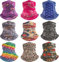 9Pcs Headwear Neck Gaiter for Women Balaclava Tube UV Face Mask Headband Men Ski Cooling Warm Bandanas Wrap Pack