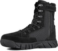 FREE SOLDIER Men's Work Tactical Boots 8 Inches Lightweight Combat Boots Durable Suede Leather Military Boot Desert Boot