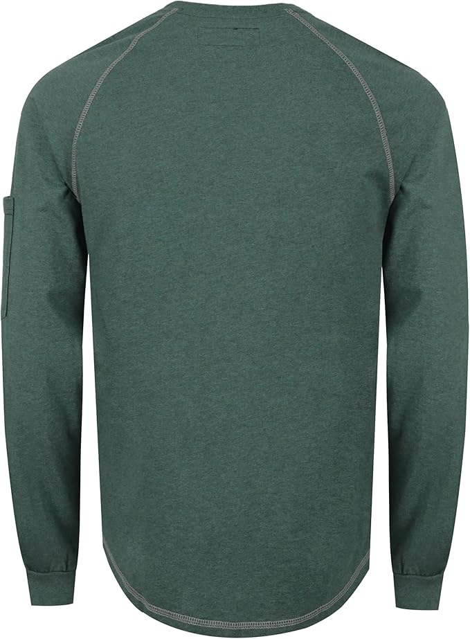 BOCOMAL FR Shirts Heather Series 6oz Flame Resistant T Shirt NFPA2112 CAT2 Fire Retardant Crew Work Shirt