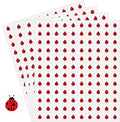 2400 Pcs Small Sticker for Kids,Mini Ladybug Sticker Cartoon Paper Small Decals Cute Self-Adhesive Stickers for Summer Party Envelopes Scrapbook Gifts DIY Supplies,0.5in（Ladybug）