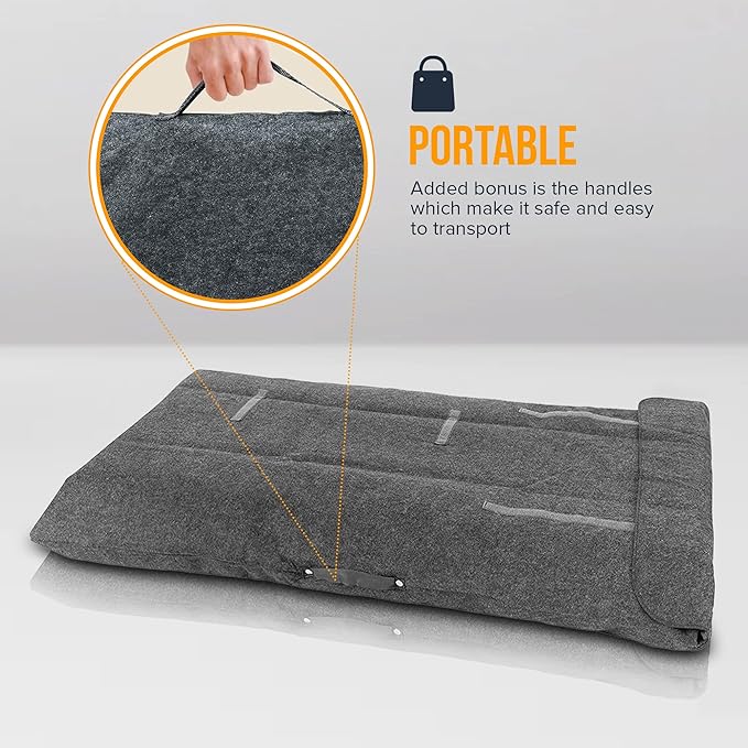 Portable RV Solar Panel Carrying Case for Jackery SolarSaga 100W & 50W Bag Fits 2 Foldable Solar Panels 29 x 50 Inch