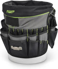 AWP Bucket Tool Organizer 51-Pocket for 5-Gallon Buckets, Water-Resistant Heavy-Duty Utility Tool Bag with Pockets for Tools, Screwdrivers, and Electrical Accessories, 1L-22051-1