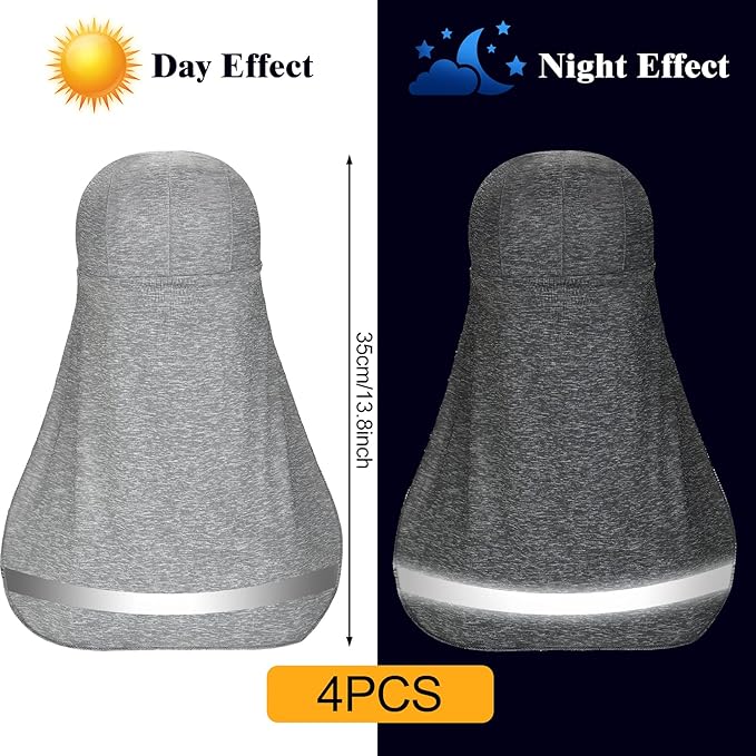 Sintege 4 Pieces Sun Shade Hat Neck Sun Shade Hat Cooling Skull Cap