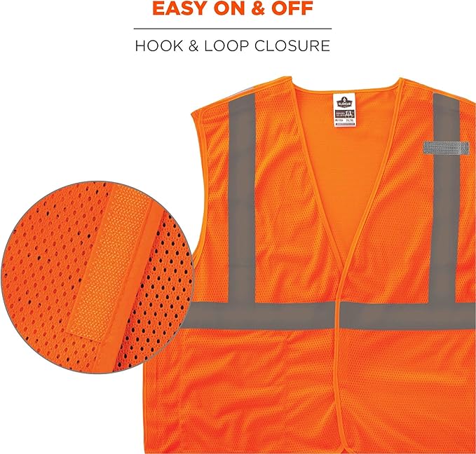 Ergodyne GloWear ANSI High Visibility Orange Breakaway Reflective Safety Vest