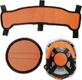 Aolamegs Hard Hat Sweatband and Top Pad - 1 Set Washable Hard Hat Sweat Bands with Helmet Padding,3-Layer Fabri Hardhats Sweat Liner Replacement,Hardhat Accessories for Welding/Construction Helmet
