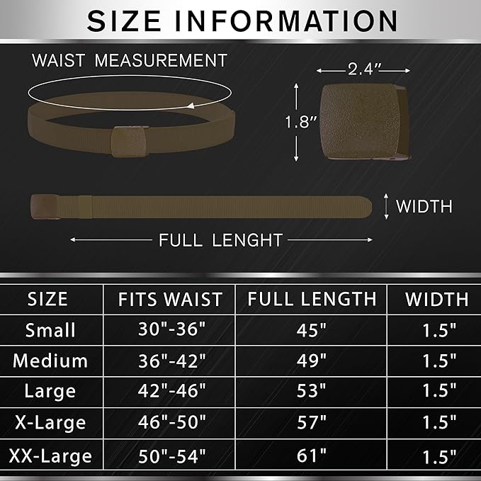 TECEUM Tactical Belt – Heavy-Duty & Quick Release – Military, Work, Rigger, Duty & Utility Belt for Men