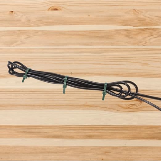 Bolt Dropper 10-Inch Green Cable Zip Ties, 100-Pack - 40 lbs Tensile Strength for Indoor or Outdoor Use - Heavy Duty Self-Locking Premium Plastic Wire Ties - UV and Temperature Resistant Cable Ties