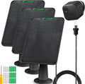 3 Pack 6W Solar Panel for Blink Outdoor 4（4th Gen Camera Solar Charger Compatible with New Blink Camera Solar Panel with Battery Secure Wall Mount 13.12ft Cable IP65 Weatherproof, 360° Bracket