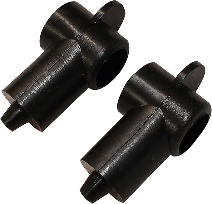 (Black) 1/4" Stud Terminal Cover - Electrical Battery Connection Insulator (2 Pack)