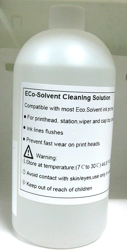 DSM Eco Solvent Cleaning Solution 250ml for Mimaki Roland Mutoh Epson Ink Line Head Flushing Liquid (Made in USA)