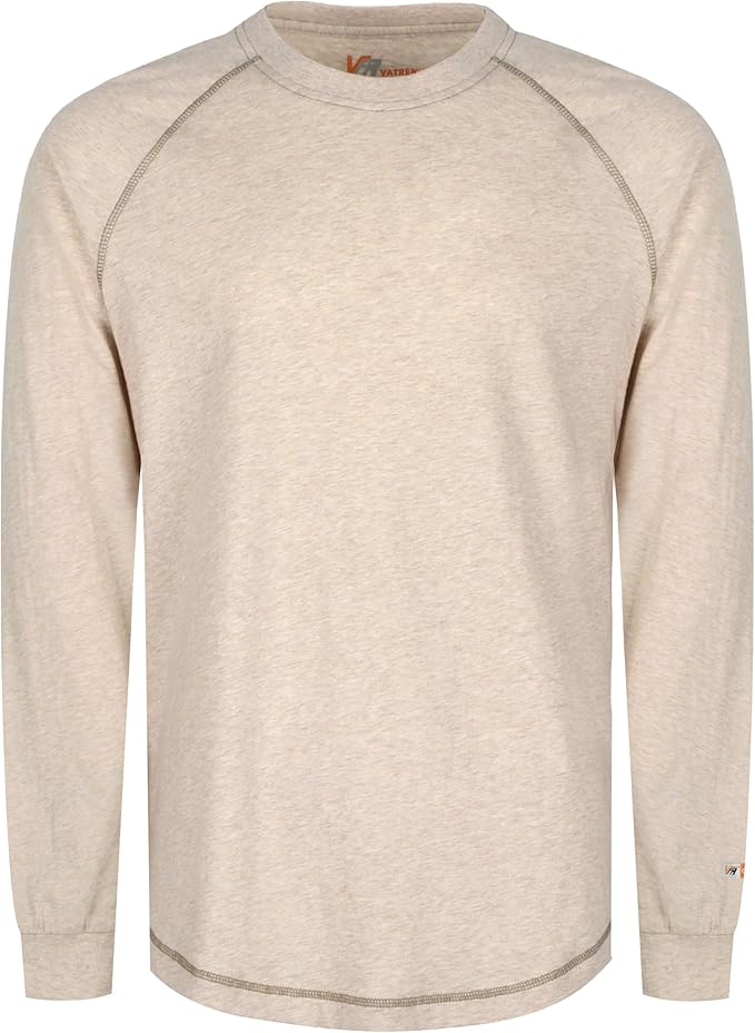 VATRENUS FR Shirts 4oz Lightweight Flame Resistant Henley 100% Cotton Men's Pre-Washed Fire Retardant Base Layer