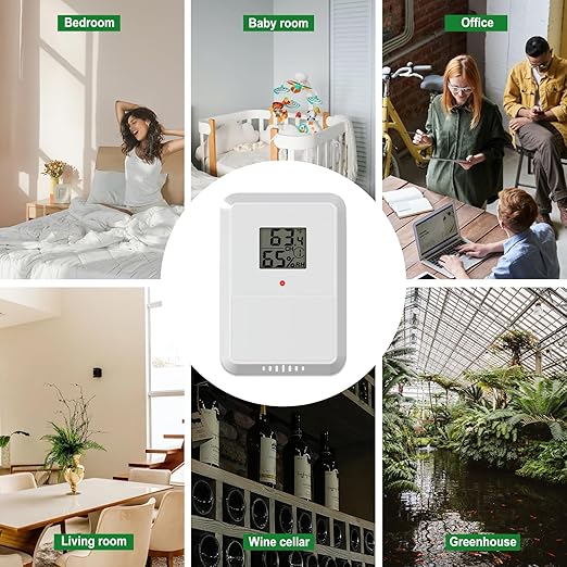 Urageuxy Wireless WiFi Weather Station Anemometer with Solar Wind Speed/Direction, and Indoor Outdoor Thermometer and Hygrometer