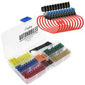 120 Assorted Fuses with 10 Inline Fuse Holders - Includes Fuse Puller Tool, Great for Use on Cars