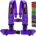 Purple 4 Point Harness for Bucket Seat, Push Button Release, 10 Color Options, Racing Harness, Race Car, Off Road Vehicle, UTV, RZR (1 Unit) [6036]