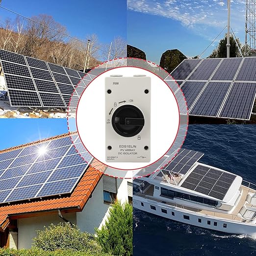 Topyond PV DC Quick Disconnect Switch, 32A IP66 Waterproof Solar Disconnect Switch, Flame Retardant Solar Combiner Box 1000V for Solar Power System, Off/On-Grid Solar System, RV and Boats