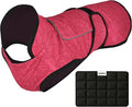 Dog Cooling Vest with Ice Pack – 2-Layer Evaporative Cooling Jacket with High Collar, UV Protection & Size-Matched Ice Pack – Cooling Vest for Dogs for Hot Weather (Pink Floral, XX-Large)