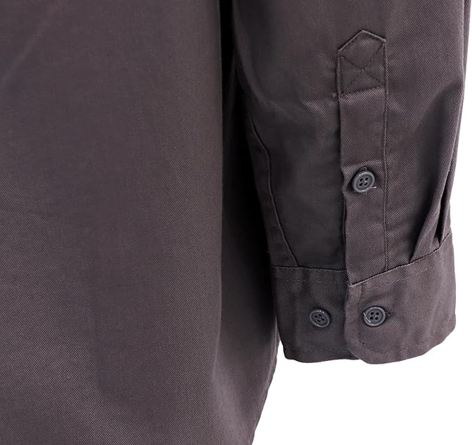 VATRENUS FR Shirts for Men 6.5oz Button Down Flame Resistant 100% Cotton Men's Pre-Washed Fire Retardant Work Shirt