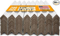 24" x 2" x 2" Reinforced Cardboard Edge Protectors, White (Pack of 200) – 0.225" Thick Extra Heavy-Duty Cardboard Corner Protectors – American Quality V-Board Pallet Edge Guard